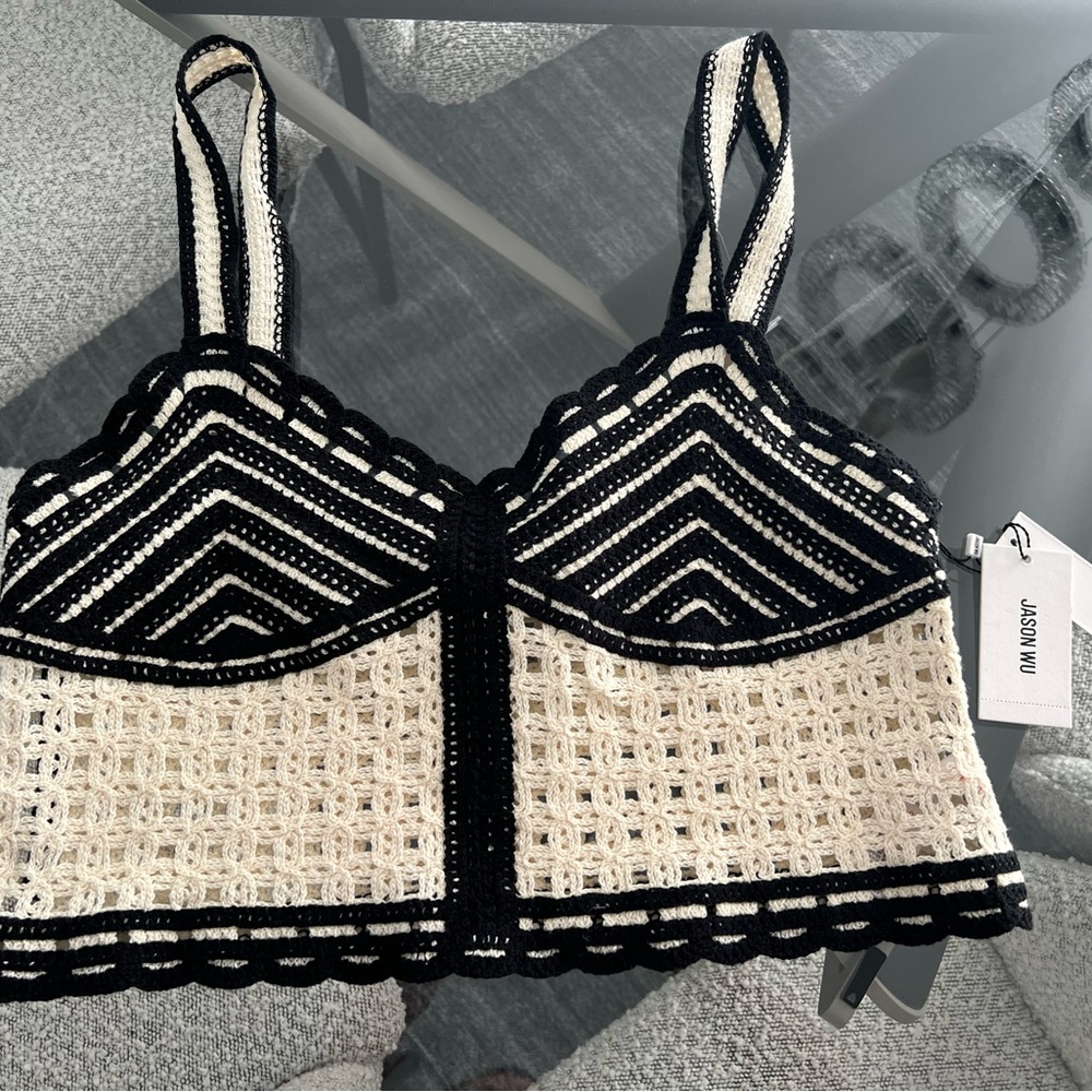 NWT Jason Wu crochet crop top size 10
